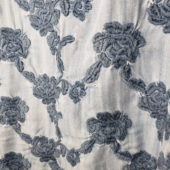 Abercrombie & Fitch Women's L Denim Embroidered Tank Top - Picture 4 of 7